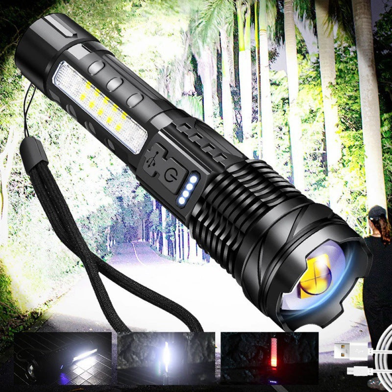 Flashlight High Lumens Brighter Tactical Flashlights with 3 Modes & Zoomable, Powerful Mini Flash Light for Emergency, Camping, Hiking-1