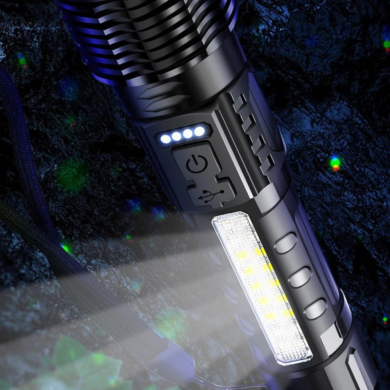Flashlight High Lumens Brighter Tactical Flashlights with 3 Modes & Zoomable, Powerful Mini Flash Light for Emergency, Camping, Hiking-3