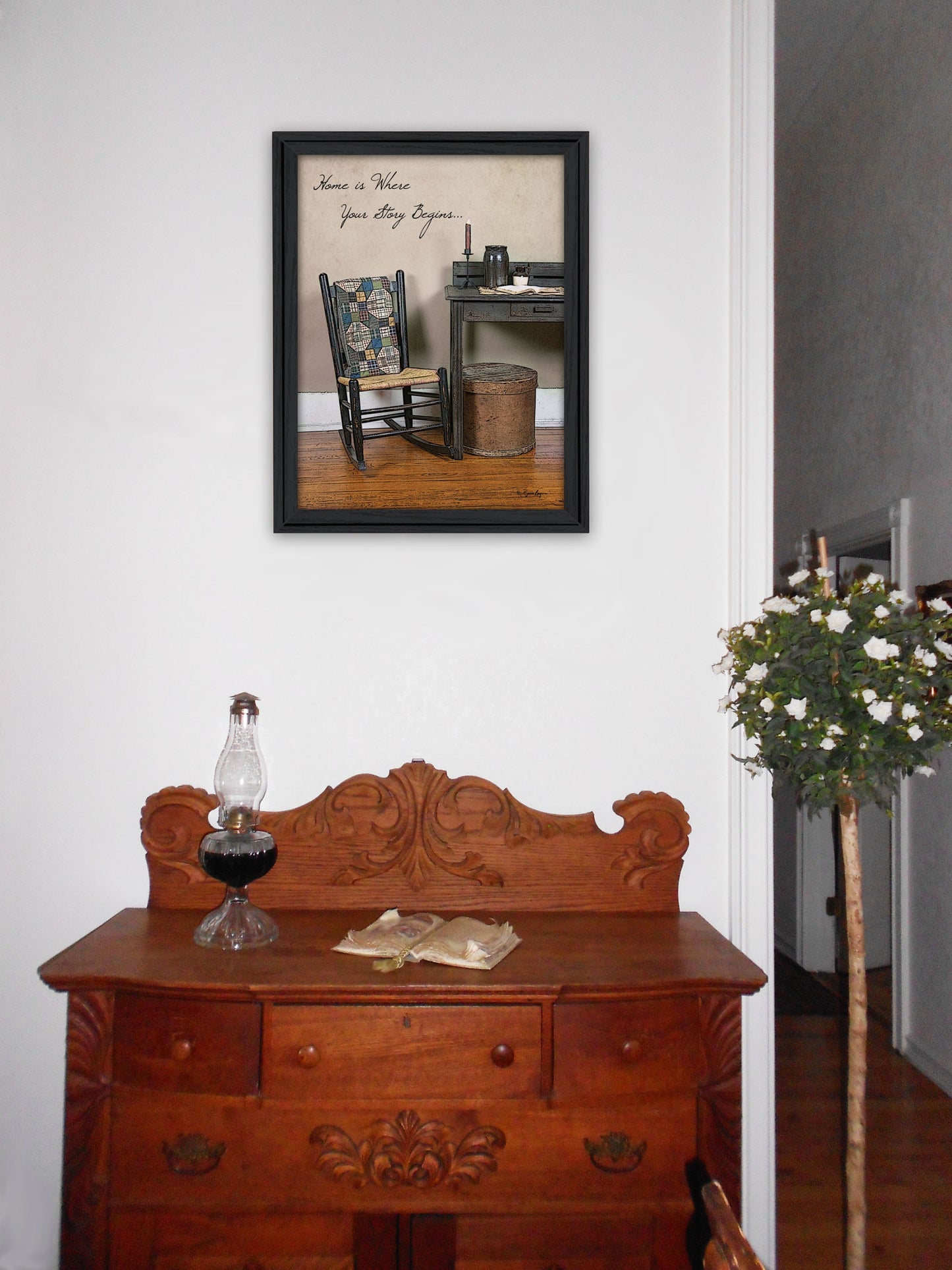 Home Story Black Framed Print Wall Art-5