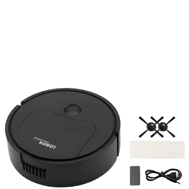 Fully Automatic 3-in-1 Sweeping Robot | Black-1