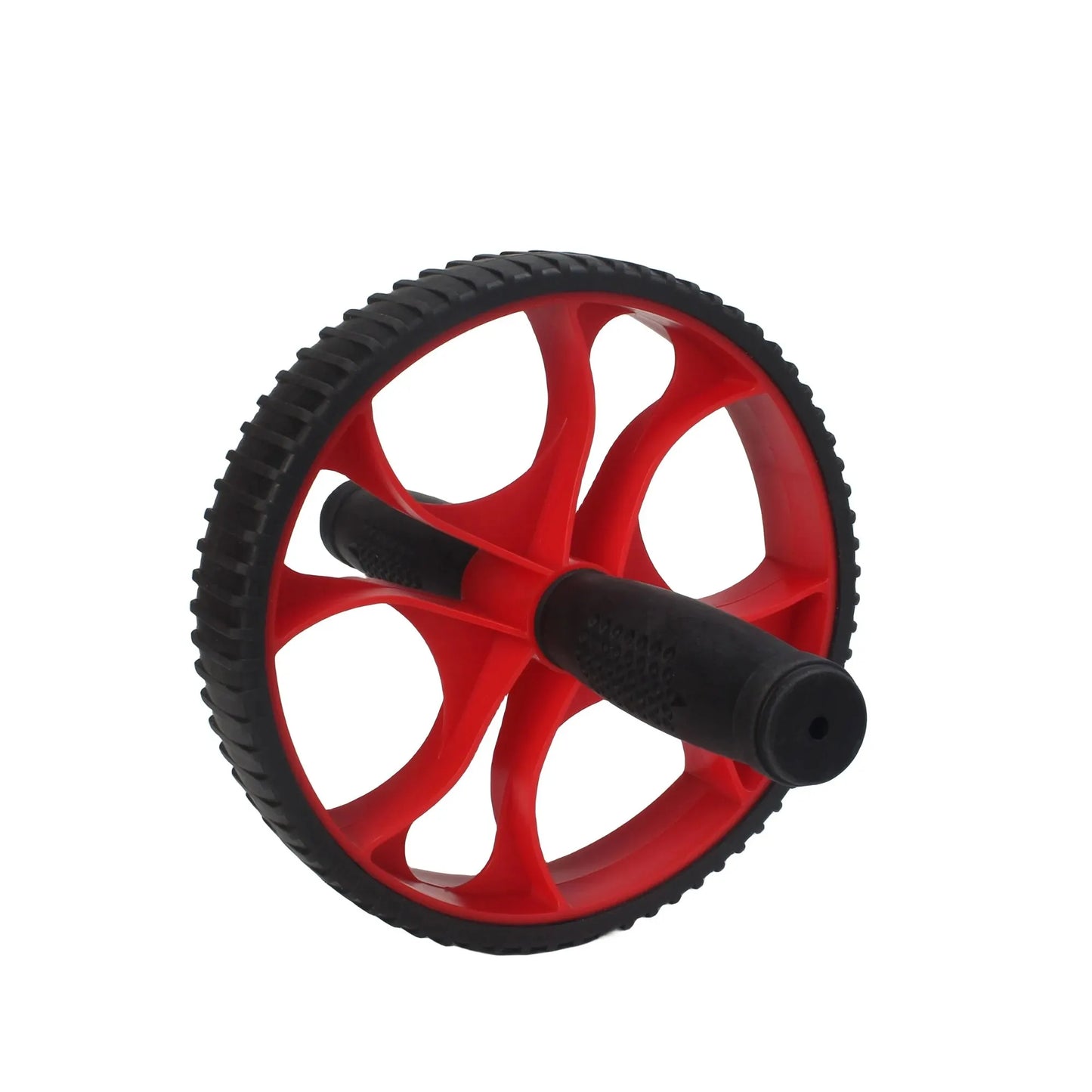 AB Roller Wheel – Single-Wheel Core Trainer for Gym & Home Workouts (Red)-2