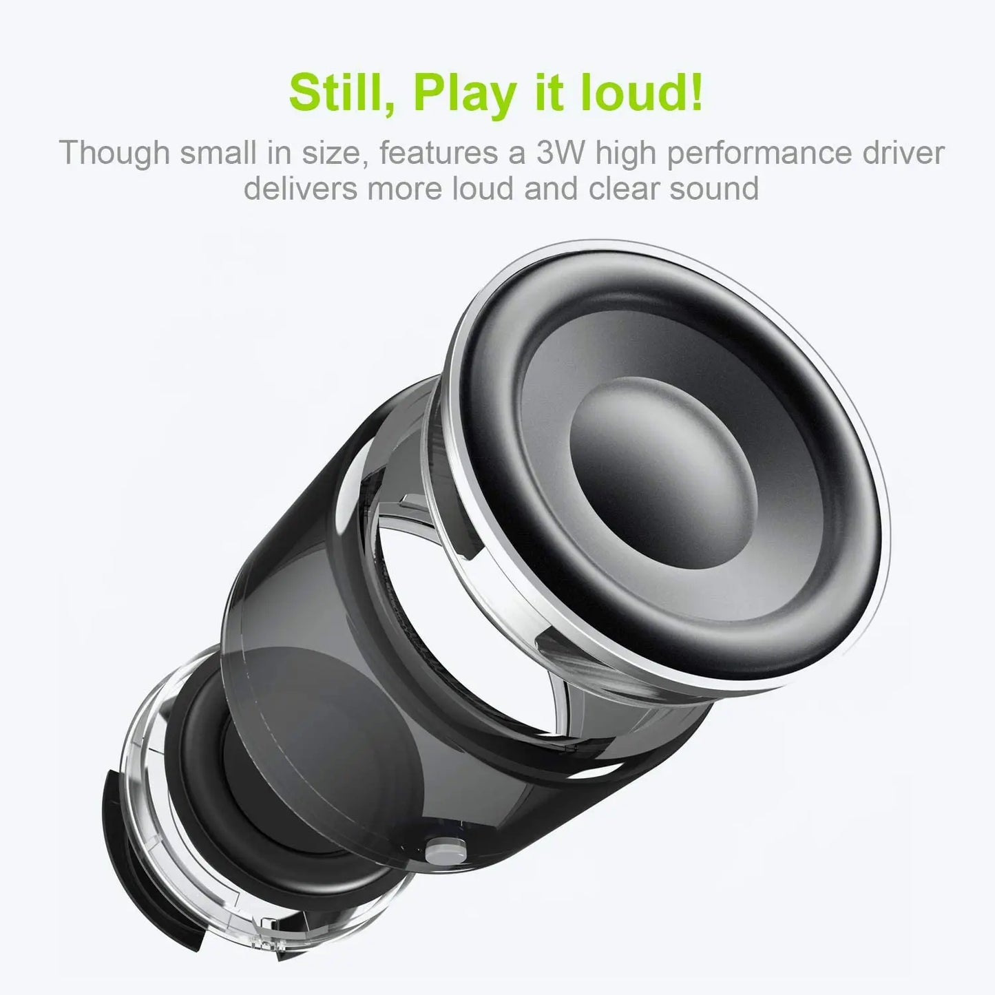 Pro Mini Bluetooth Speaker with Custom Bass Radiator-2