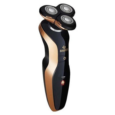 Gold & Blue Three-Blade Electric Shaver-4