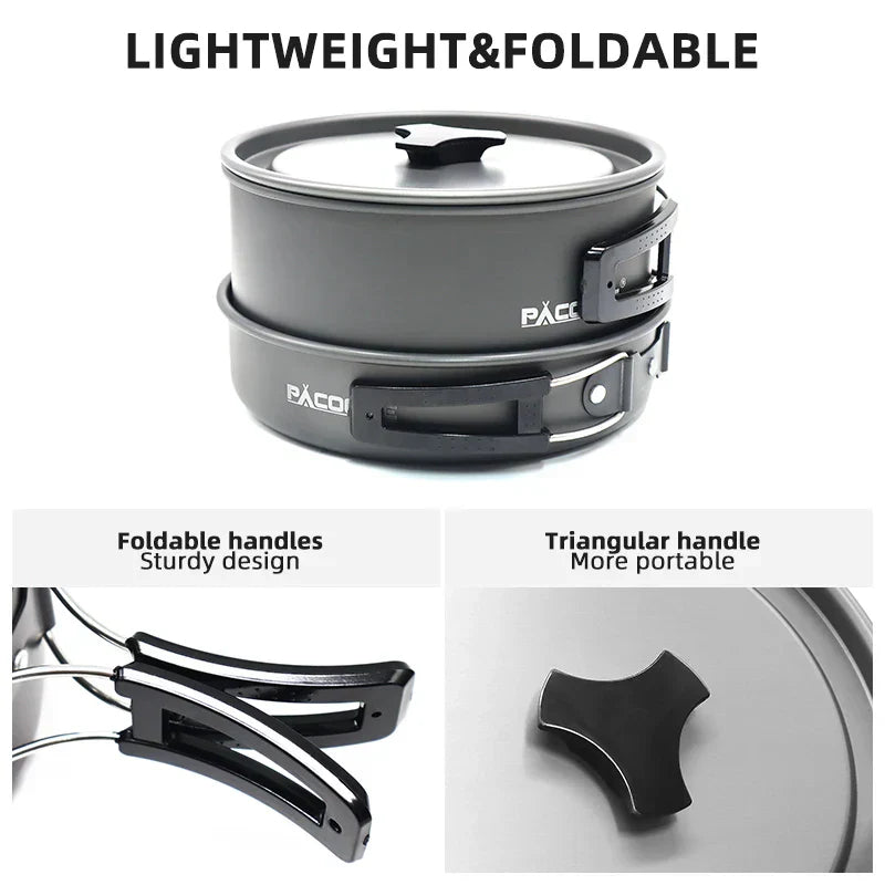 Camping Cookware Set Portable-3
