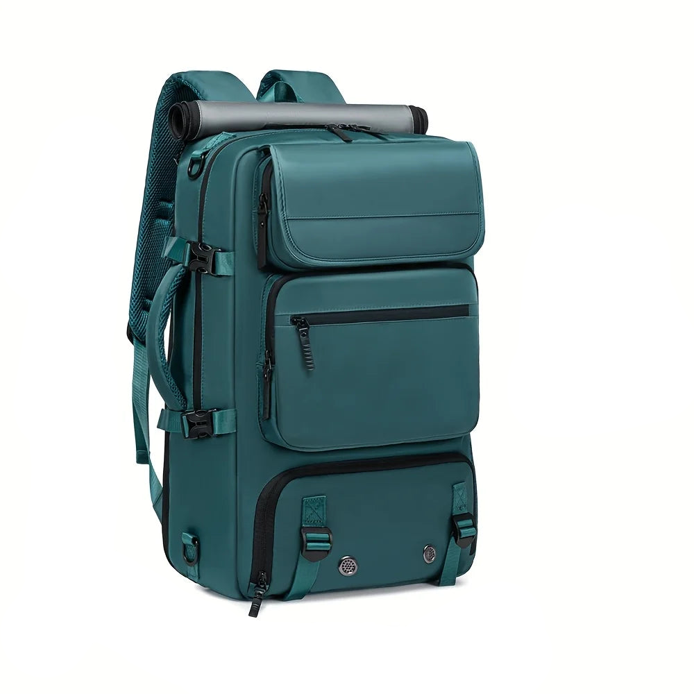 Fashionable 3-in-1 Travel Backpack Handbag Blue-0