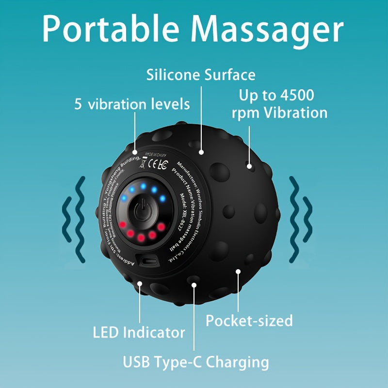 Vibration Massage Ball with 5-Speed Rechargeable-1