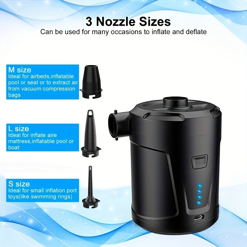 Wireless Electric Air Pump Rechargeable (5200mAh)-3
