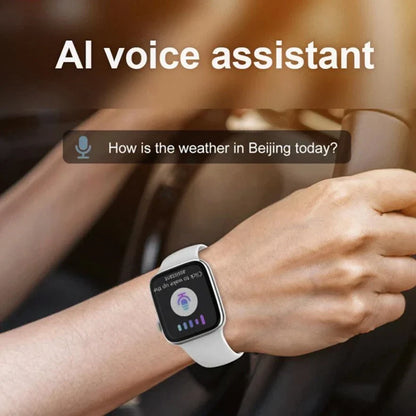 Smart Watch with Wireless Charging & Bluetooth Calls (Grey)-3