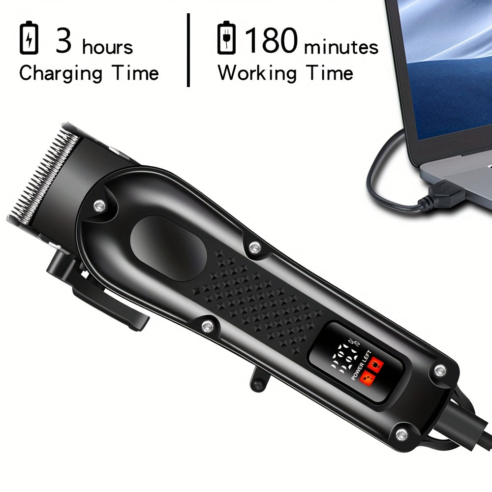 Men's Haircutting Kit USB Rechargeable Trimmer (4pcs)-2