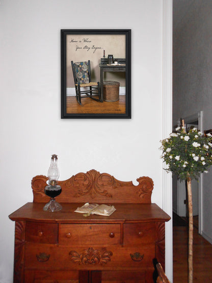 Home Story Black Framed Print Wall Art-5