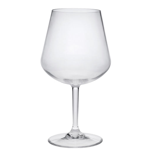 Set of Four Clear Tritan Plastic Stemmed All Purpose Wine Glasses-0