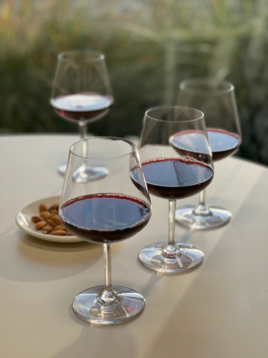 Set of Four Clear Tritan Plastic Stemmed All Purpose Wine Glasses-2