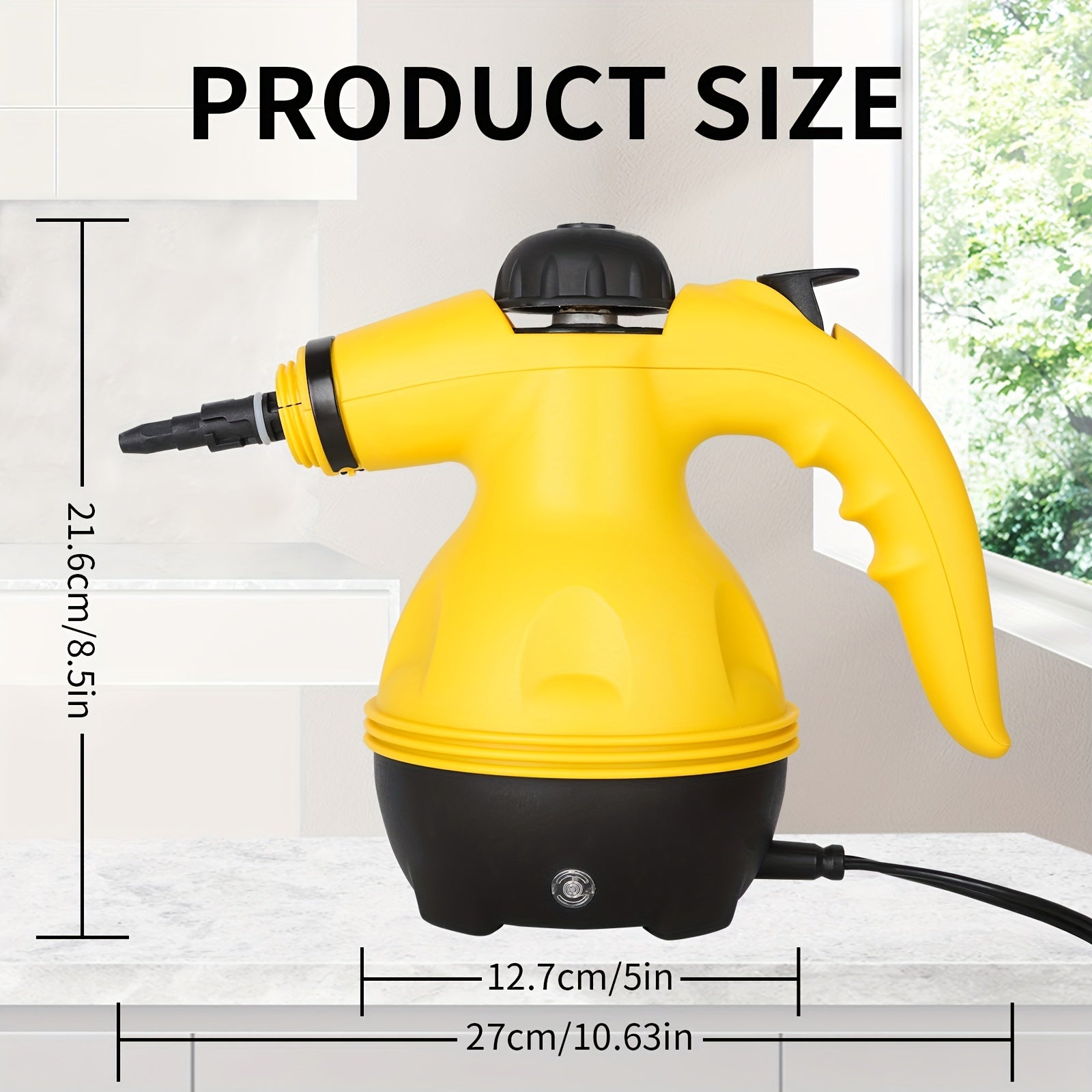 Handheld Steam Cleaner with 1000W 9 Accessories-1