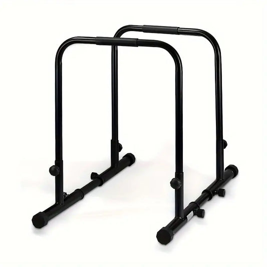 Adjustable Heavy Duty Dip Parallel Bars, Pull-Up Bars - Universal Use (Black)-0