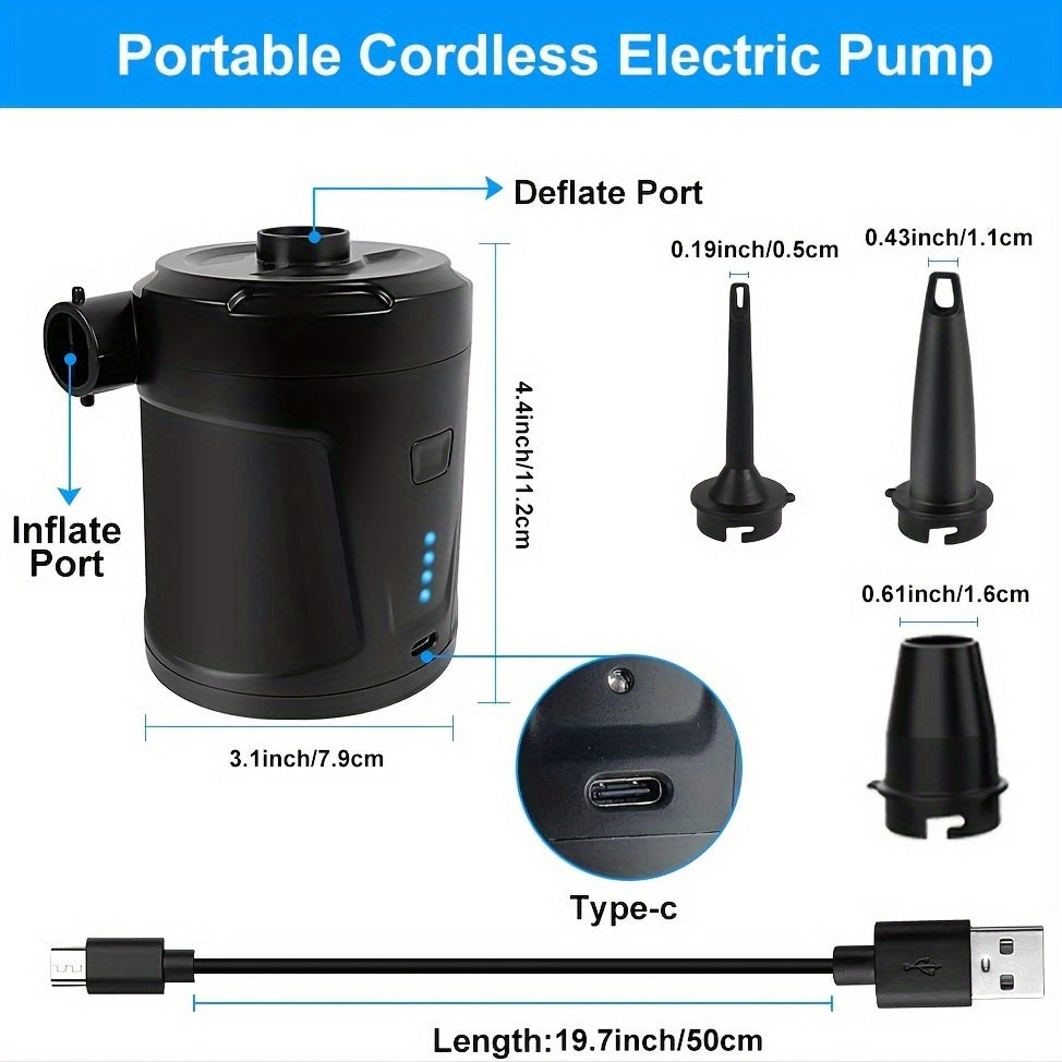 Wireless Electric Air Pump Rechargeable (5200mAh)-1