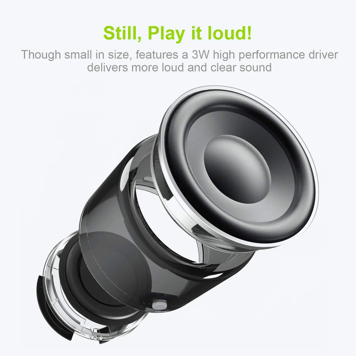 Pro Mini Bluetooth Speaker with Custom Bass Radiator-2