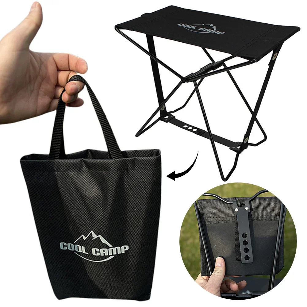 Oxford Cloth Folding Camping Stool – Portable Mini Chair-1