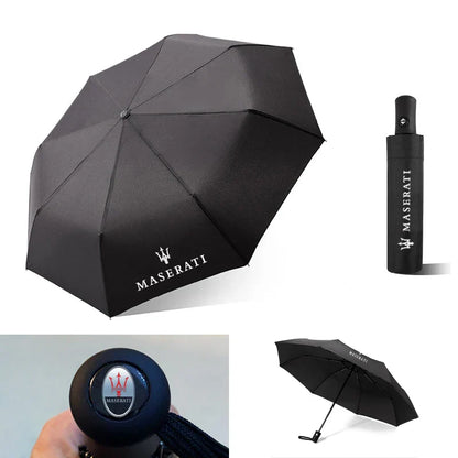 Portable Folding Car Umbrella–Automatic Sunshade Black-1