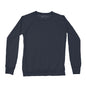 Women's Plain Crew Sweatshirt, True Navy-0