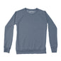 Women's Plain Crew Sweatshirt, Heather Navy-0